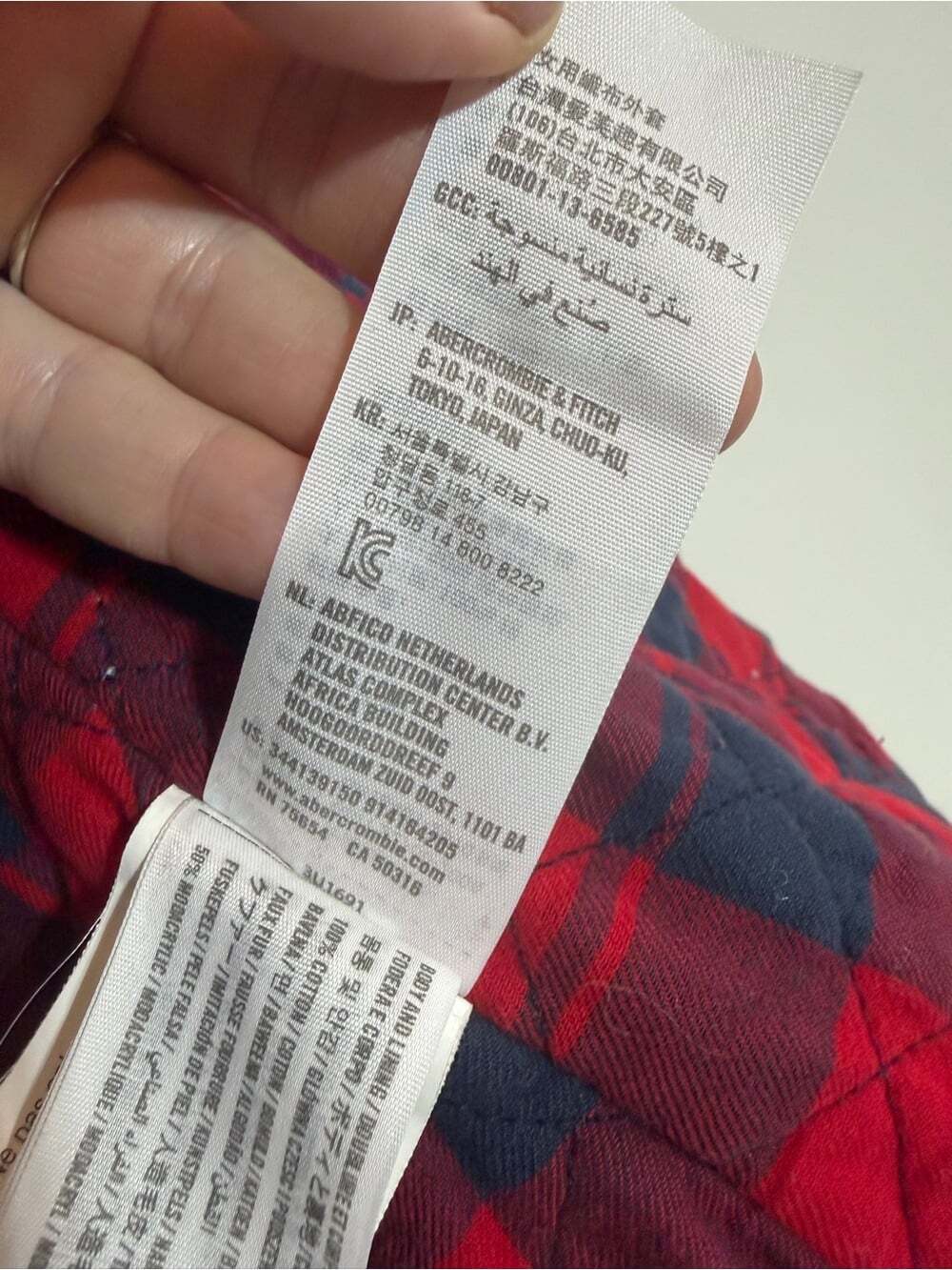 Hollister Navy Plaid Lined Utility Hooded Jacket Women’s Small - Picture 6 of 11
